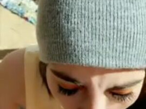 Deepthroat Cum Swallow Cum In Mouth Blowjob Big Tits Alexa Pearl GIF